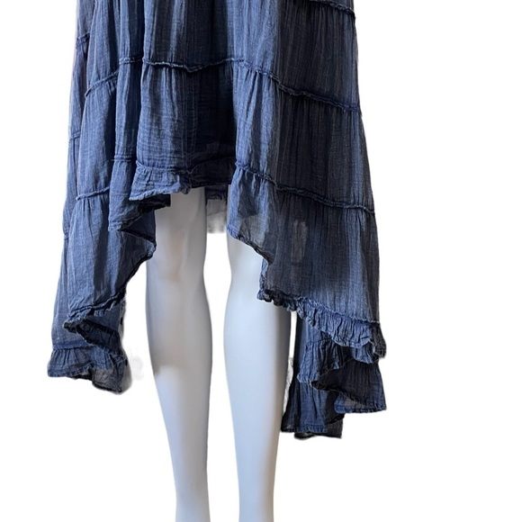 Solitaire blue  denim boho dress. - Picture 3 of 5